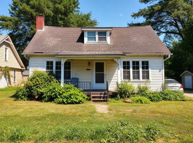 Brick single-family home with a two-car garage — illustrating Can You Sell a House With Foundation Problems? Your Complete Guide